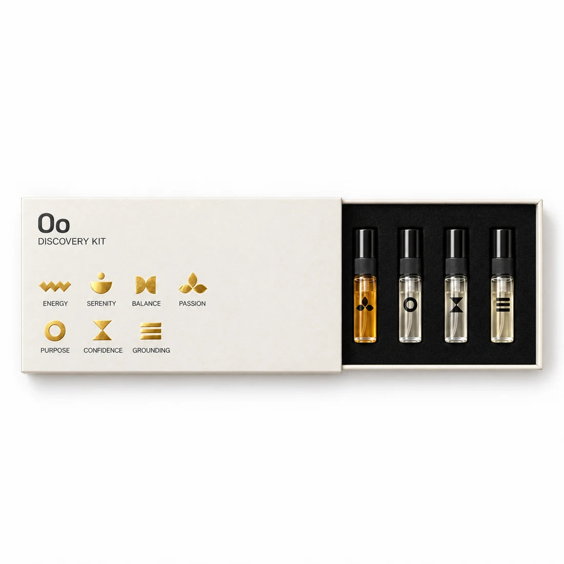 Ivory Frequency Discovery Kit with its sleeve partly open